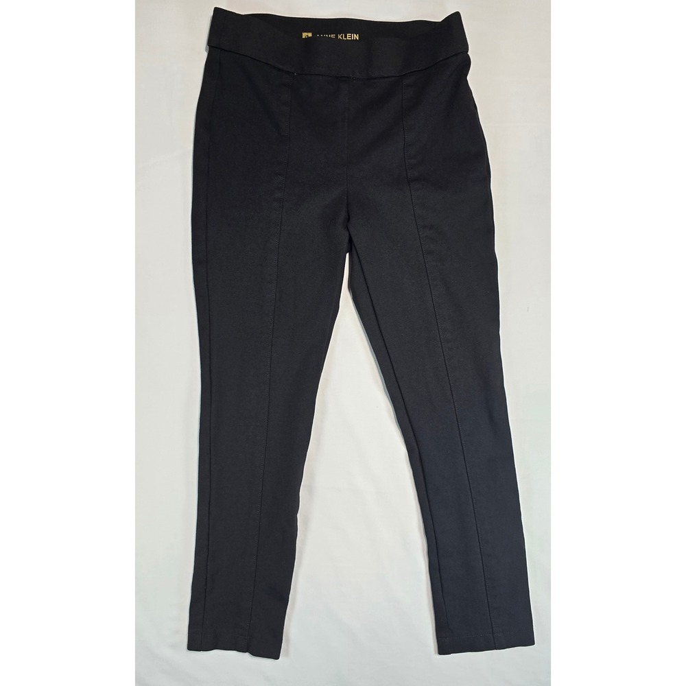 Anne Klein Black Ponte Seamed Pull On Leggings Slim Fit Pants CDAKB143 Mens M